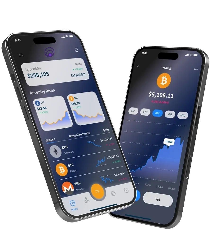 Appli de trading mobile ElvoryxSyntaris